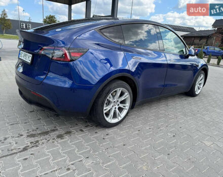 Синий Тесла Model Y, объемом двигателя 0 л и пробегом 53 тыс. км за 25000 $, фото 3 на Automoto.ua