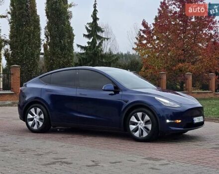 Синий Тесла Model Y, объемом двигателя 0 л и пробегом 99 тыс. км за 25500 $, фото 11 на Automoto.ua