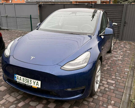 Синий Тесла Model Y, объемом двигателя 0 л и пробегом 93 тыс. км за 18800 $, фото 1 на Automoto.ua
