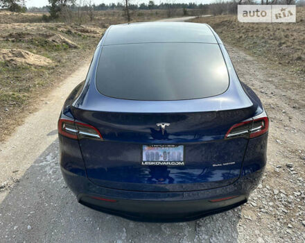 Синий Тесла Model Y, объемом двигателя 0 л и пробегом 35 тыс. км за 38499 $, фото 3 на Automoto.ua
