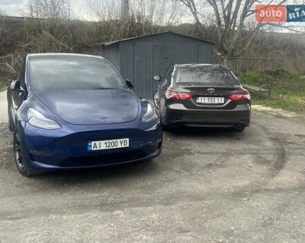 Синий Тесла Model Y, объемом двигателя 0 л и пробегом 101 тыс. км за 23999 $, фото 4 на Automoto.ua