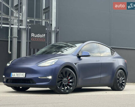 Синий Тесла Model Y, объемом двигателя 0 л и пробегом 88 тыс. км за 31990 $, фото 5 на Automoto.ua