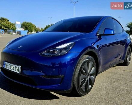 Синий Тесла Model Y, объемом двигателя 0 л и пробегом 53 тыс. км за 23500 $, фото 1 на Automoto.ua