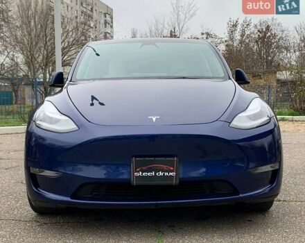Синий Тесла Model Y, объемом двигателя 0 л и пробегом 130 тыс. км за 23500 $, фото 1 на Automoto.ua