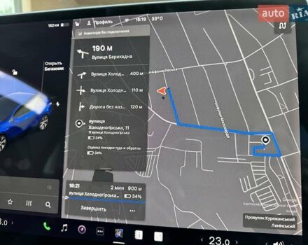 Синий Тесла Model Y, объемом двигателя 0 л и пробегом 90 тыс. км за 22300 $, фото 38 на Automoto.ua