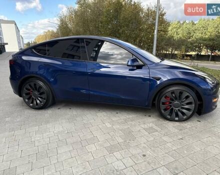 Синий Тесла Model Y, объемом двигателя 0 л и пробегом 87 тыс. км за 23900 $, фото 11 на Automoto.ua