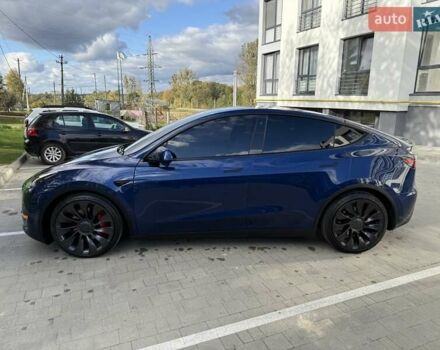 Синий Тесла Model Y, объемом двигателя 0 л и пробегом 86 тыс. км за 25900 $, фото 57 на Automoto.ua