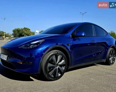 Синий Тесла Model Y, объемом двигателя 0 л и пробегом 53 тыс. км за 23500 $, фото 2 на Automoto.ua