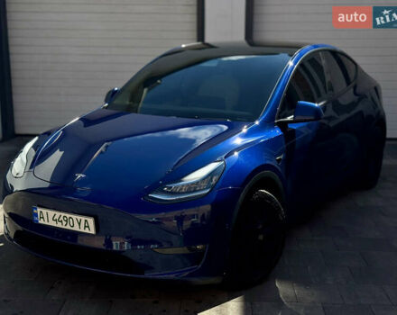 Тесла Model Y 2021 в Белой Церкве на Automoto.ua Синий Тесла Model Y, объемом двигателя 0 л и пробегом 76 тыс. км за 26500 $, фото 4 на Automoto.ua