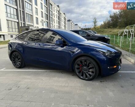Синий Тесла Model Y, объемом двигателя 0 л и пробегом 86 тыс. км за 25900 $, фото 44 на Automoto.ua