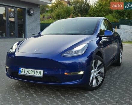 Синий Тесла Model Y, объемом двигателя 0 л и пробегом 99 тыс. км за 25900 $, фото 29 на Automoto.ua