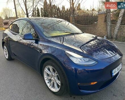 Синий Тесла Model Y, объемом двигателя 0 л и пробегом 62 тыс. км за 25800 $, фото 1 на Automoto.ua