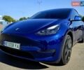 Синий Тесла Model Y, объемом двигателя 0 л и пробегом 53 тыс. км за 23500 $, фото 1 на Automoto.ua