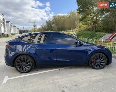 Синий Тесла Model Y, объемом двигателя 0 л и пробегом 86 тыс. км за 25900 $, фото 45 на Automoto.ua