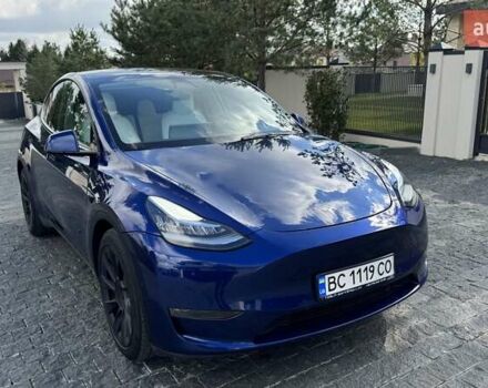 Синій Тесла Model Y, об'ємом двигуна 0 л та пробігом 66 тис. км за 28351 $, фото 1 на Automoto.ua