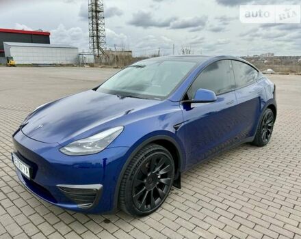 Синий Тесла Model Y, объемом двигателя 0 л и пробегом 28 тыс. км за 38555 $, фото 13 на Automoto.ua