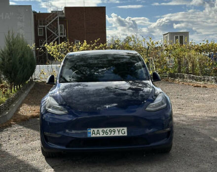 Синий Тесла Model Y, объемом двигателя 0 л и пробегом 116 тыс. км за 22999 $, фото 1 на Automoto.ua