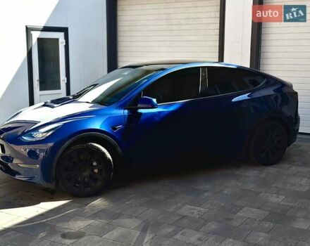 Тесла Model Y 2021 в Белой Церкве на Automoto.ua Синий Тесла Model Y, объемом двигателя 0 л и пробегом 76 тыс. км за 26500 $, фото 3 на Automoto.ua