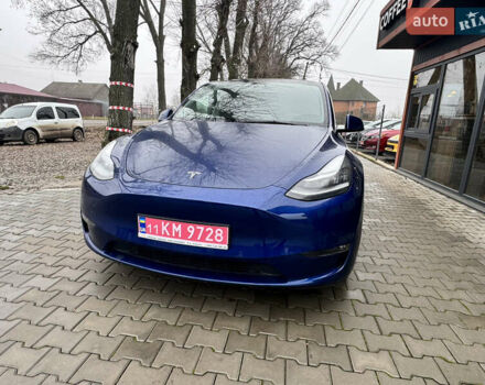 Синій Тесла Model Y, об'ємом двигуна 0 л та пробігом 44 тис. км за 23500 $, фото 1 на Automoto.ua