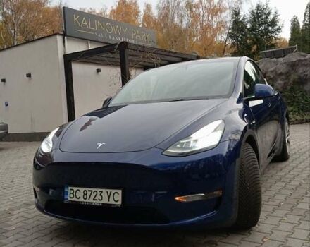 Синий Тесла Model Y, объемом двигателя 0 л и пробегом 51 тыс. км за 25999 $, фото 11 на Automoto.ua