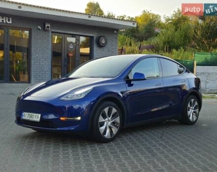 Синий Тесла Model Y, объемом двигателя 0 л и пробегом 99 тыс. км за 25900 $, фото 8 на Automoto.ua