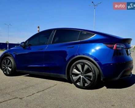 Синий Тесла Model Y, объемом двигателя 0 л и пробегом 53 тыс. км за 23500 $, фото 4 на Automoto.ua
