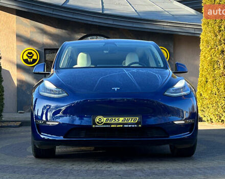 Синій Тесла Model Y, об'ємом двигуна 0 л та пробігом 64 тис. км за 26900 $, фото 1 на Automoto.ua
