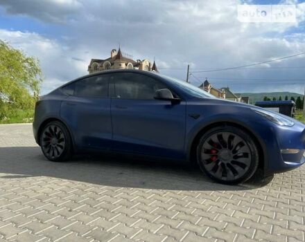 Синій Тесла Model Y, об'ємом двигуна 0 л та пробігом 45 тис. км за 34750 $, фото 39 на Automoto.ua
