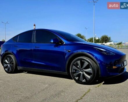 Синий Тесла Model Y, объемом двигателя 0 л и пробегом 53 тыс. км за 23500 $, фото 12 на Automoto.ua