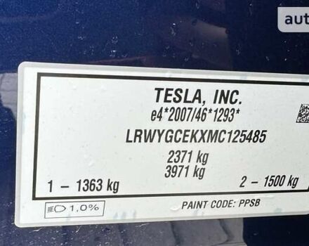 Синій Тесла Model Y, об'ємом двигуна 0 л та пробігом 28 тис. км за 38555 $, фото 39 на Automoto.ua