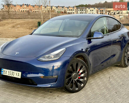 Синий Тесла Model Y, объемом двигателя 0 л и пробегом 120 тыс. км за 23900 $, фото 4 на Automoto.ua