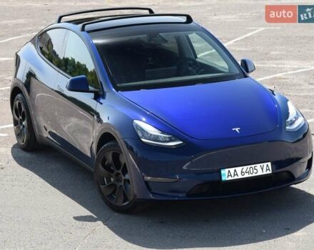 Синий Тесла Model Y, объемом двигателя 0 л и пробегом 81 тыс. км за 25499 $, фото 2 на Automoto.ua