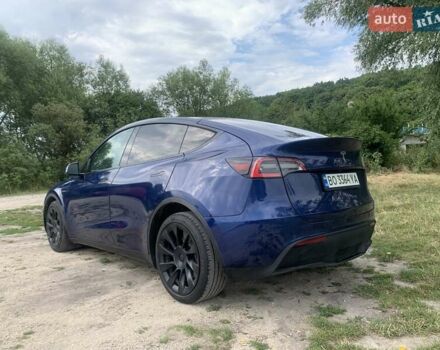 Синий Тесла Model Y, объемом двигателя 0 л и пробегом 75 тыс. км за 22900 $, фото 5 на Automoto.ua