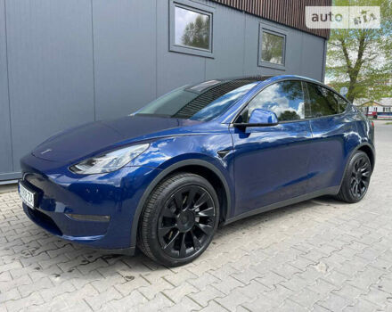 Синий Тесла Model Y, объемом двигателя 0 л и пробегом 46 тыс. км за 36900 $, фото 12 на Automoto.ua