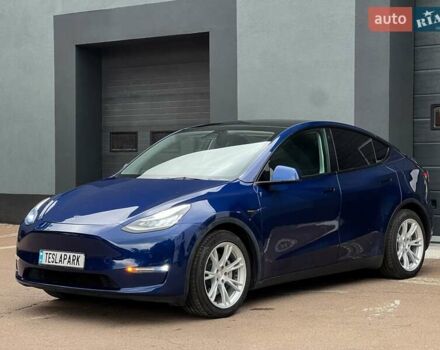 Синий Тесла Model Y, объемом двигателя 0 л и пробегом 66 тыс. км за 25500 $, фото 3 на Automoto.ua