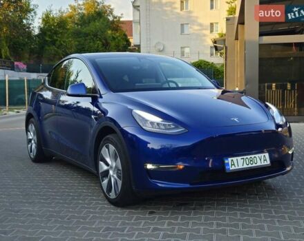 Синий Тесла Model Y, объемом двигателя 0 л и пробегом 99 тыс. км за 25900 $, фото 11 на Automoto.ua