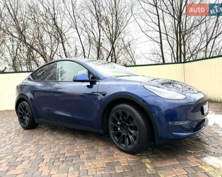 Синий Тесла Model Y, объемом двигателя 0 л и пробегом 20 тыс. км за 40000 $, фото 1 на Automoto.ua