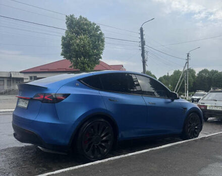 Синий Тесла Model Y, объемом двигателя 0 л и пробегом 44 тыс. км за 35000 $, фото 5 на Automoto.ua