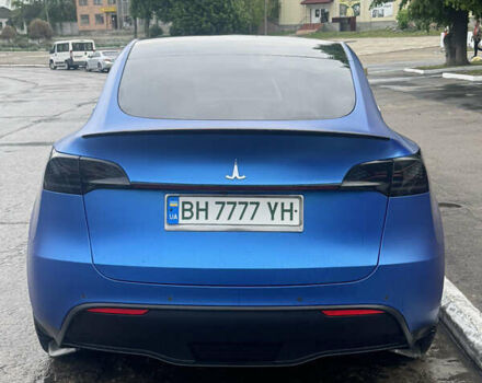 Синий Тесла Model Y, объемом двигателя 0 л и пробегом 44 тыс. км за 35000 $, фото 3 на Automoto.ua