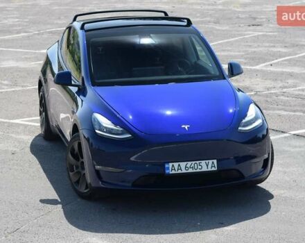 Синий Тесла Model Y, объемом двигателя 0 л и пробегом 81 тыс. км за 25499 $, фото 4 на Automoto.ua