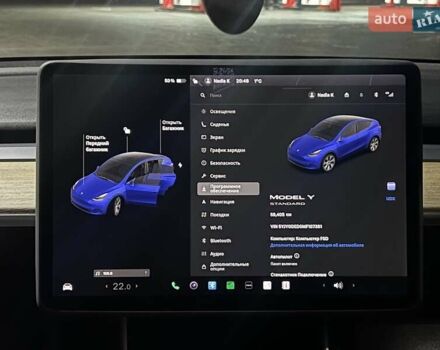 Синий Тесла Model Y, объемом двигателя 0 л и пробегом 58 тыс. км за 21500 $, фото 5 на Automoto.ua
