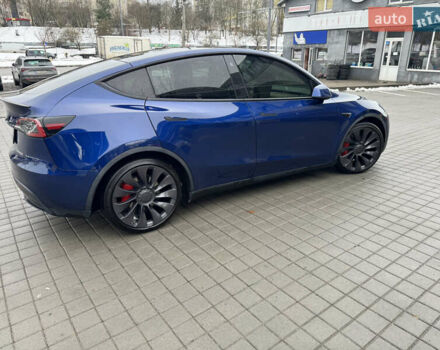Синий Тесла Model Y, объемом двигателя 0 л и пробегом 85 тыс. км за 24200 $, фото 3 на Automoto.ua