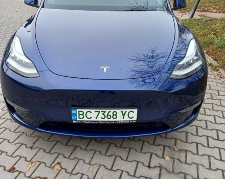 Синий Тесла Model Y, объемом двигателя 0 л и пробегом 91 тыс. км за 25850 $, фото 14 на Automoto.ua