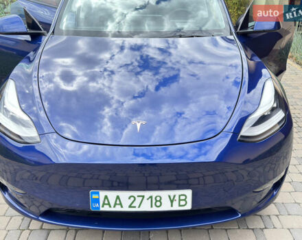 Синий Тесла Model Y, объемом двигателя 0 л и пробегом 57 тыс. км за 24300 $, фото 7 на Automoto.ua