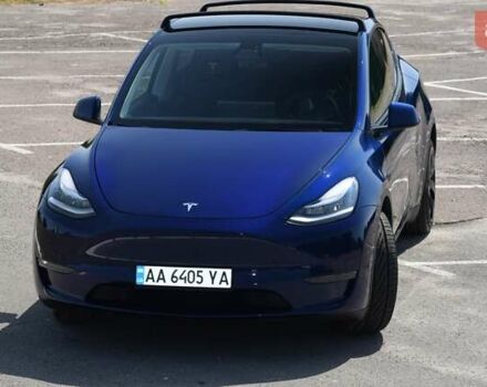 Синий Тесла Model Y, объемом двигателя 0 л и пробегом 81 тыс. км за 25499 $, фото 3 на Automoto.ua
