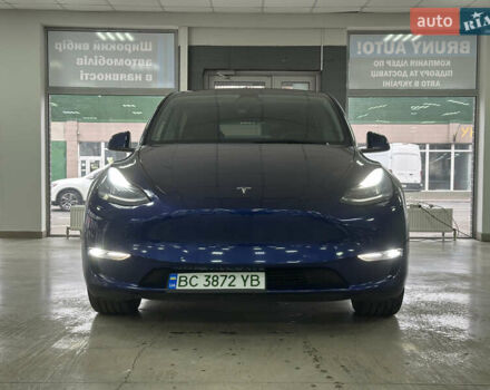 Синий Тесла Model Y, объемом двигателя 0 л и пробегом 122 тыс. км за 27500 $, фото 1 на Automoto.ua
