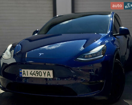 Тесла Model Y 2021 в Белой Церкве на Automoto.ua Синий Тесла Model Y, объемом двигателя 0 л и пробегом 76 тыс. км за 26500 $, фото 2 на Automoto.ua