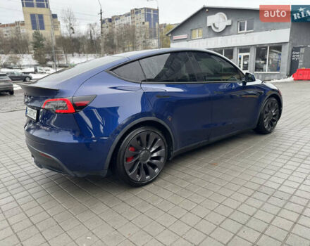 Синий Тесла Model Y, объемом двигателя 0 л и пробегом 85 тыс. км за 24200 $, фото 5 на Automoto.ua