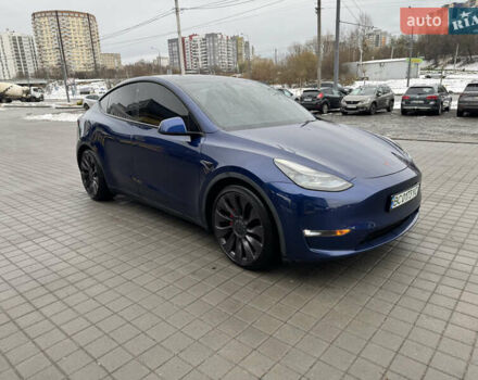 Синий Тесла Model Y, объемом двигателя 0 л и пробегом 85 тыс. км за 24200 $, фото 2 на Automoto.ua