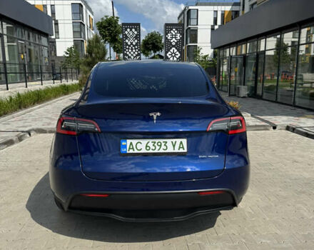 Синий Тесла Model Y, объемом двигателя 0 л и пробегом 83 тыс. км за 24999 $, фото 5 на Automoto.ua